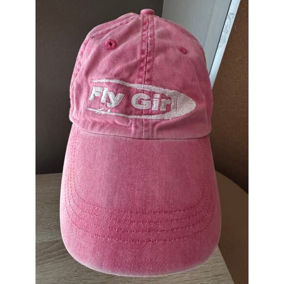 Anvil Fly Girl Pink Baseball Cap Adjustable Dad Hat - Picture 1 of 7